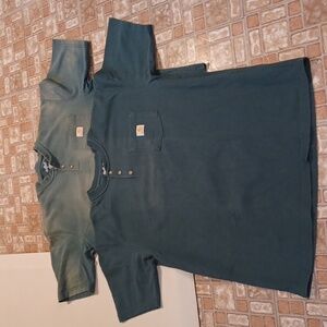 Carhartt men's shirts pocket polo men's size large